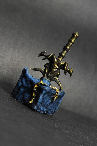 دکمه کیبورد مکانیکی مدل شمشیر وارکرافت lich king