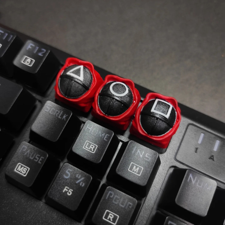 کیکپ دکمه کیبورد مدل اسکویید گیم