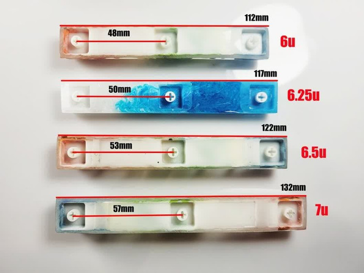 سایز دکمه اسپس