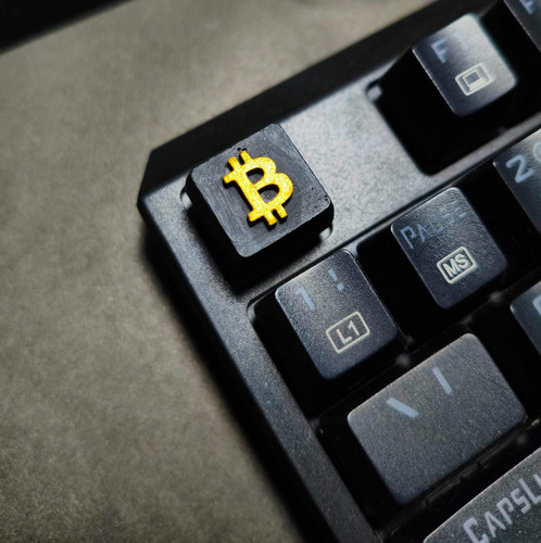 دکمه کیبورد مکانیکال کیکپ مدل bitcoin